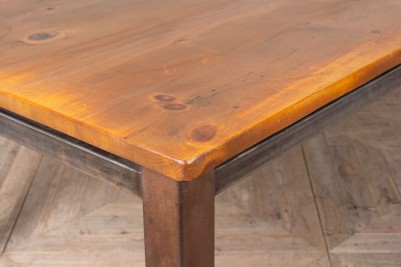 large wooden dining table