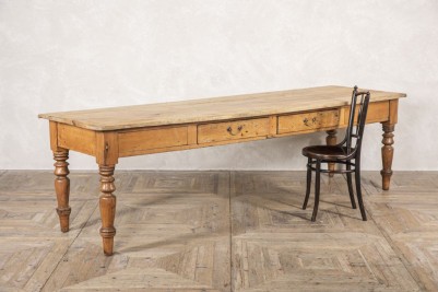 Large Antique Pine Kitchen Table