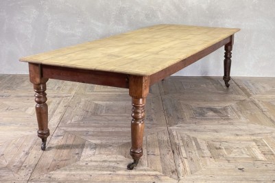 Large Victorian Pine Kitchen Table