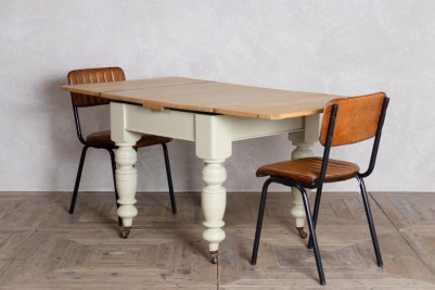Antique Extending Dining Table with Arlington Chairs