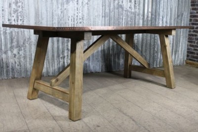 industrial inspired kitchen table