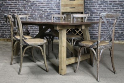 industrial style dining table