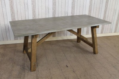 zinc kitchen table