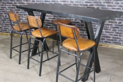 industrial style bar restaurant table