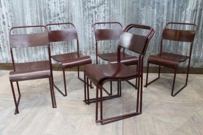 retro metal dining chairs