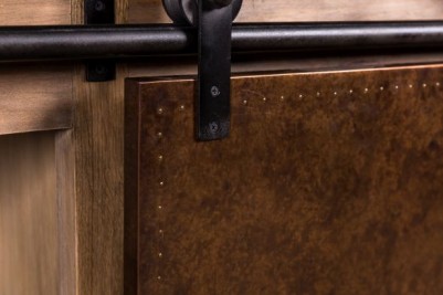 vintage style copper sliding door