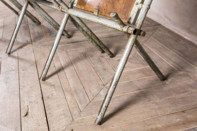 vintage folding benches