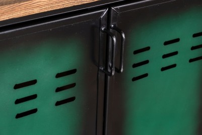 Green Industrial Storage Unit - Door Handles