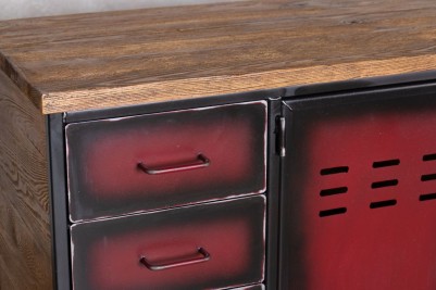 Red Industrial Storage Unit - Drawers