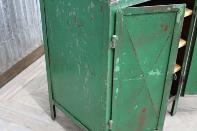 green vintage cabinet
