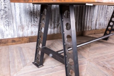 metal A-frame table