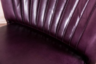 purple leather chair