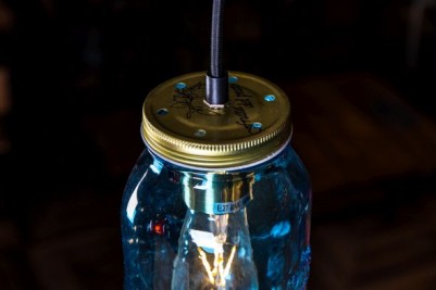 mason jars with lights