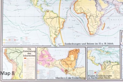 vintage wall map