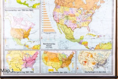 vintage wall maps