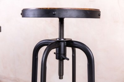 black breakfast stool