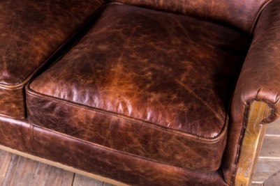 dark leather sofa