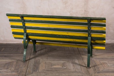 wooden and metal bench