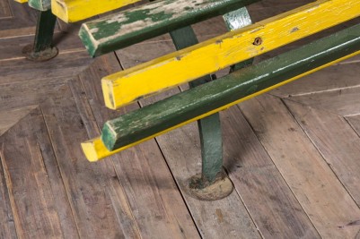 yellow and green bench