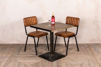 metal edged dining table
