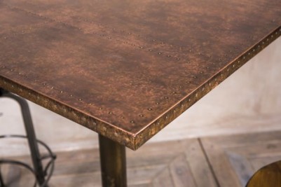 copper top table