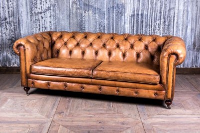 vintage style leather sofa