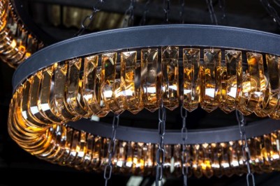 tiered crystal chandelier
