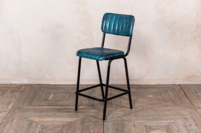 bar stool in vintage blue