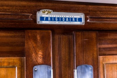 Vintage French Frigidaire Refrigerator Cabinet