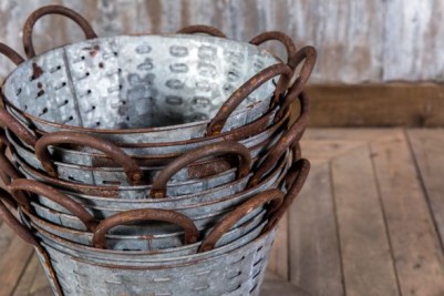 Vintage Olive Buckets