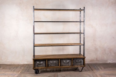 Industrial Shelves with Drawers