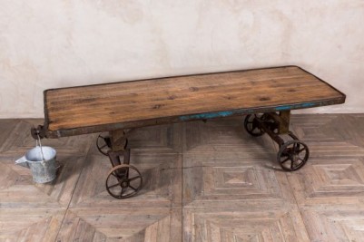 vintage cart dining table
