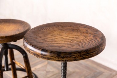 distressed oak top stool