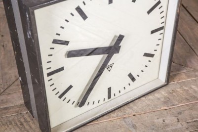 Vintage Double Faced Factory Ceiling Clock