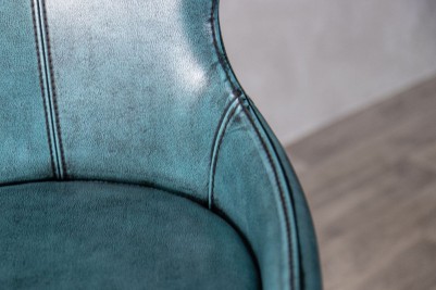 blue-faux-leather