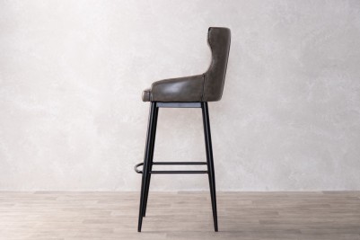 grey-faux-leather-stool-side-view