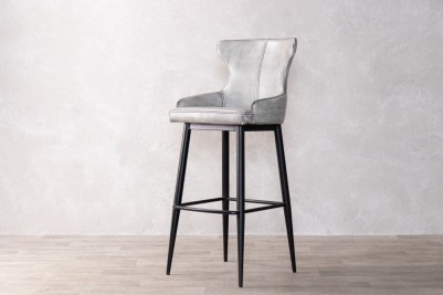 white-faux-leather-stool-front-view