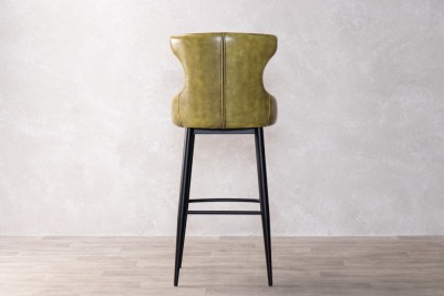 yellow-faux-leather-stool-back-view