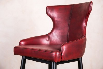 red seat bar stool