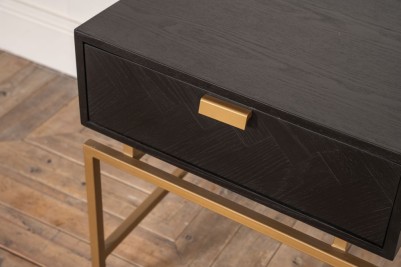 black table with drawer
