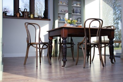 Brown Bentwood Bistro Chair Group