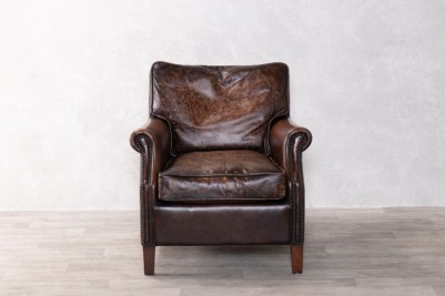 distressed finish armchair