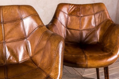 patchwork leather chair