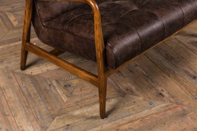 Hamilton Leather Vintage Style Lounge Chair