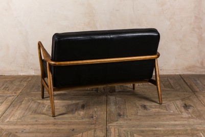 retro style black sofa