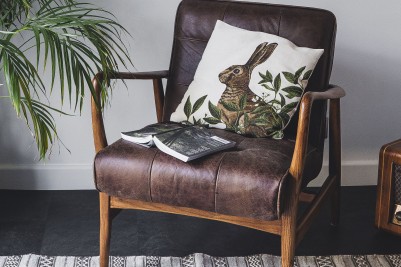 Credit: @broadoakshome - scandi armchair modern interior