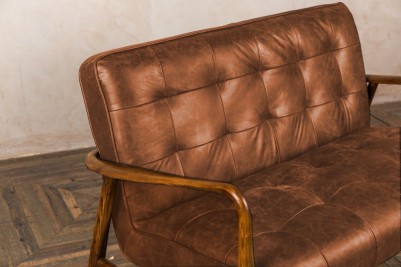 tan mid century sofa