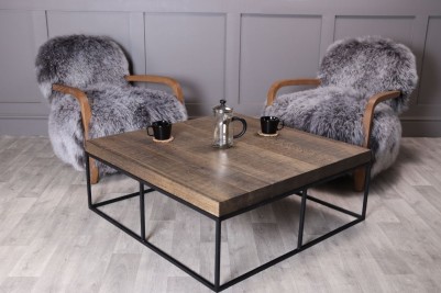 Millbrook Large Coffee Table with Two Yeti Armchairs