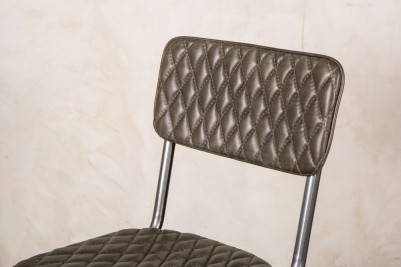 olive green quilted stools