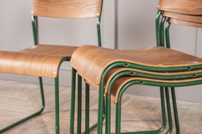 Plywood Vintage Stacking Chairs